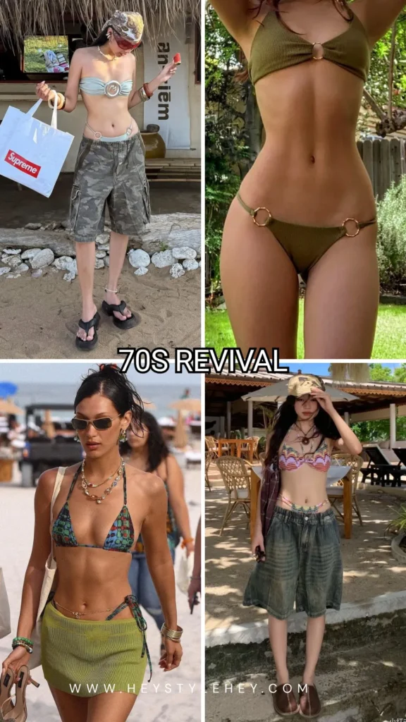 2026 swimwear trends - 70s revival
