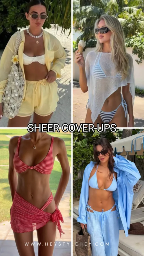 2026 swimwear trends - sheer cover ups