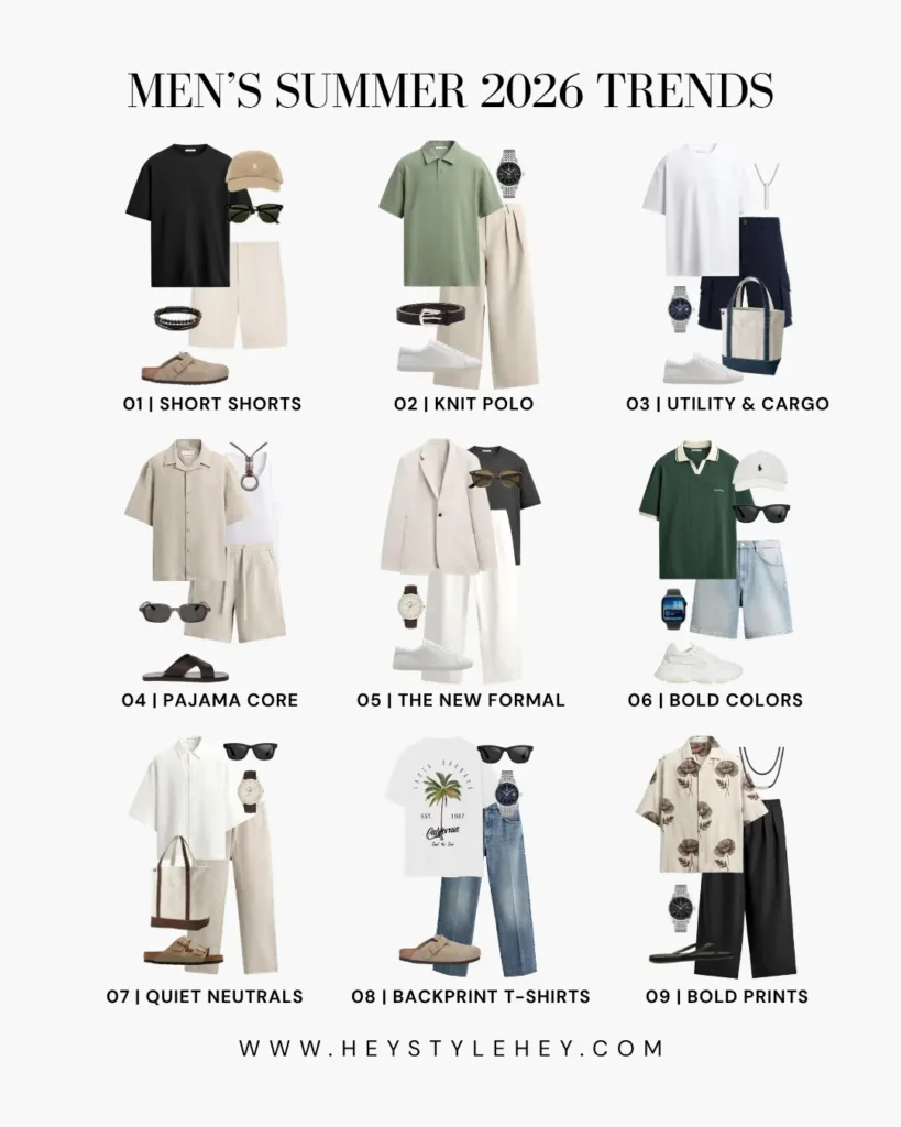 mens summer 2026 fashion trends