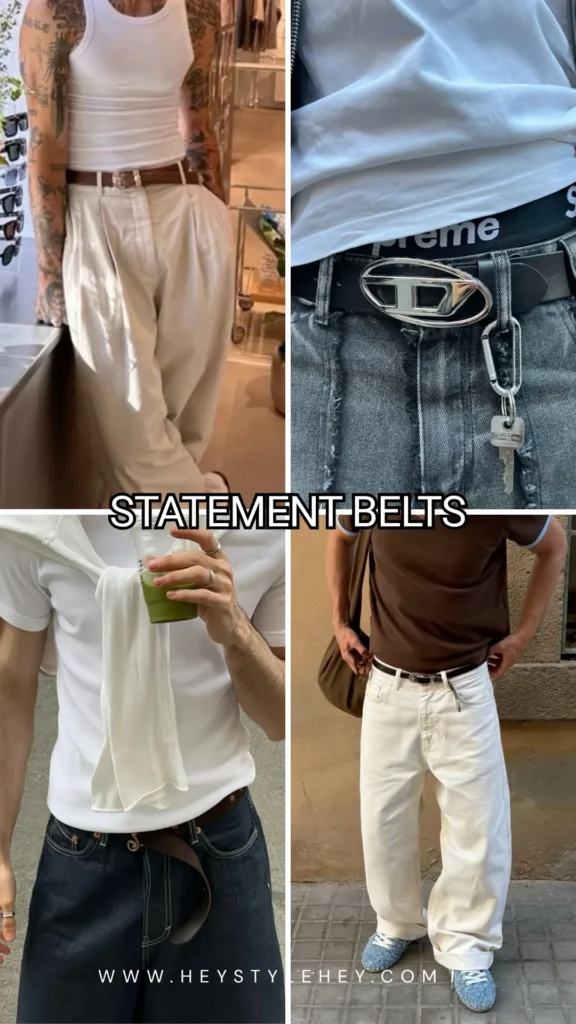 mens summer 2026 fashion trends - belts