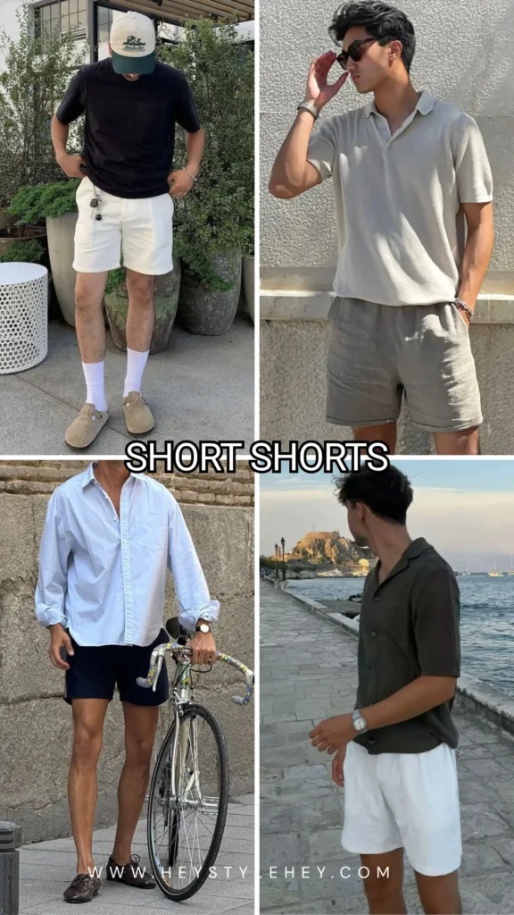 mens summer 2026 fashion trends - short shorts