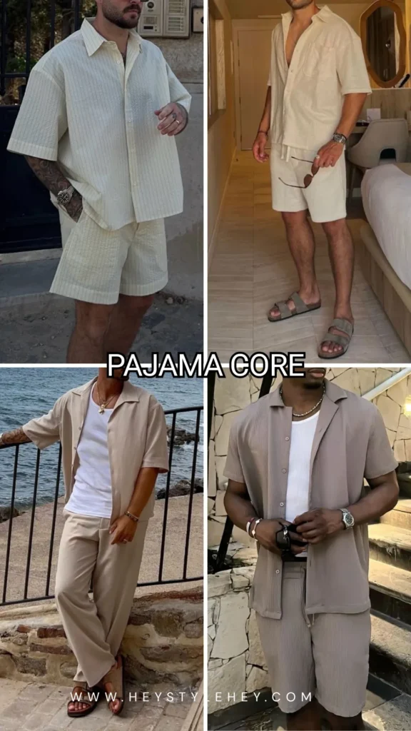 mens summer 2026 fashion trends - pajama core