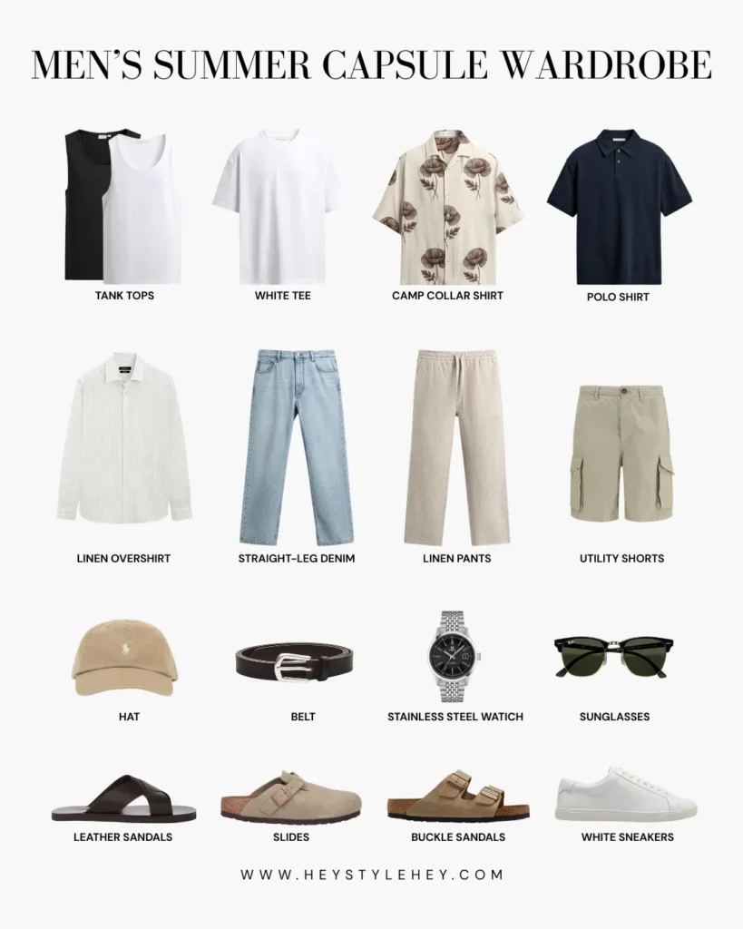 mens summer capsule wardrobe 