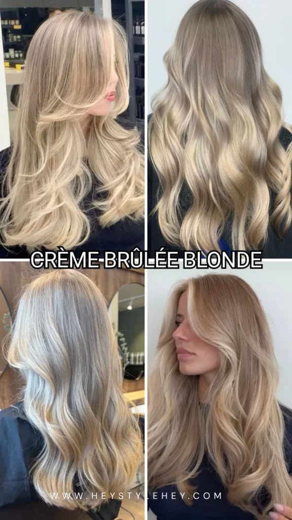 summer 2026 hair color trends - creme brûlée blonde