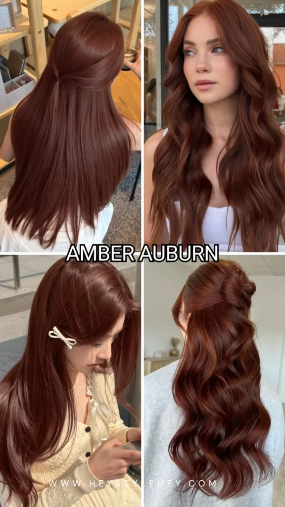 summer 2026 hair trends - amber auburn