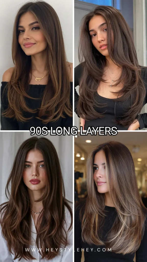 summer 2026 hair trends - 90s long layers