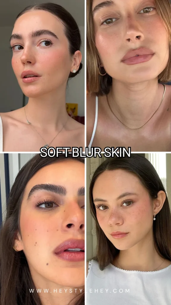 summer 2026 makeup trends - soft blur skin