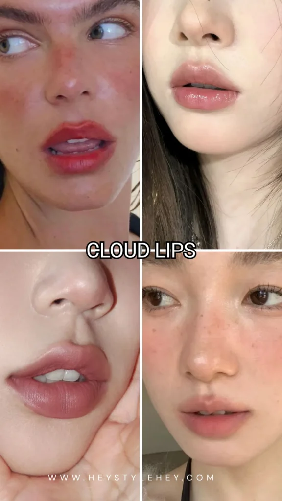 summer 2026 makeup trends - cloud lips