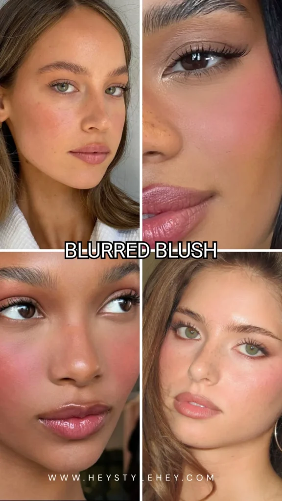 summer 2026 makeup trends - blurred blush