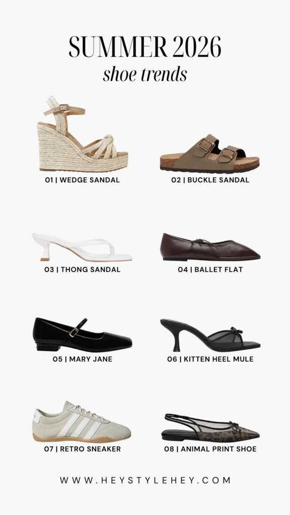 summer 2026 shoe trends