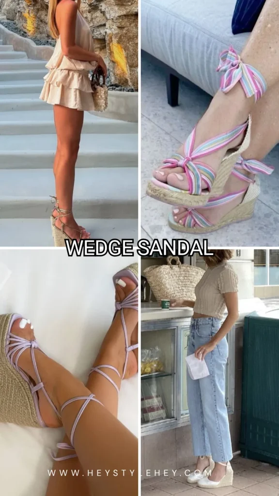 summer 2026 shoe trends - wedge sandal