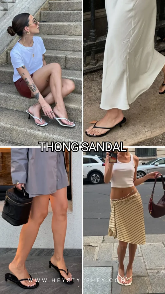 summer 2026 shoe trends - thong sandal
