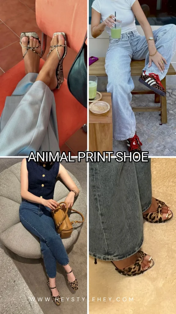 summer 2026 shoe trends - animal print