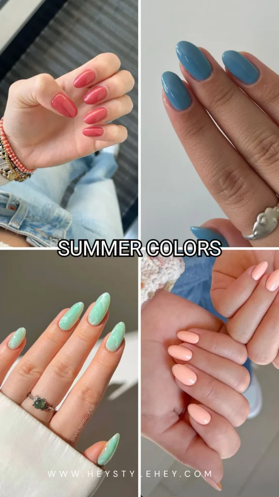 summer nail ideas - colors