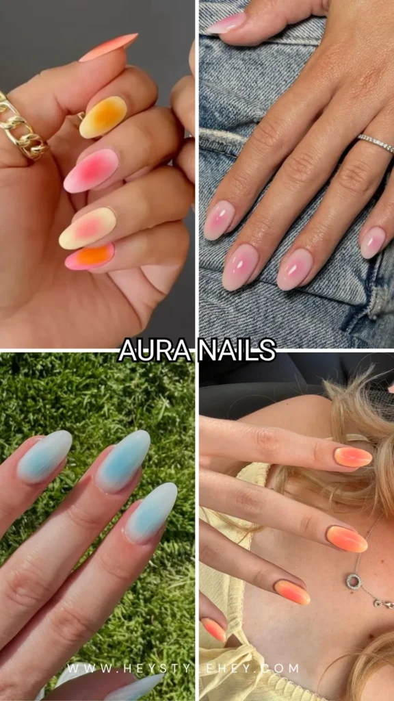 summer nail ideas - aura