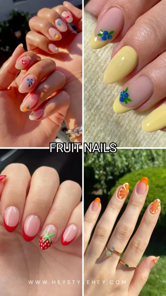 summer nail ideas - fruit