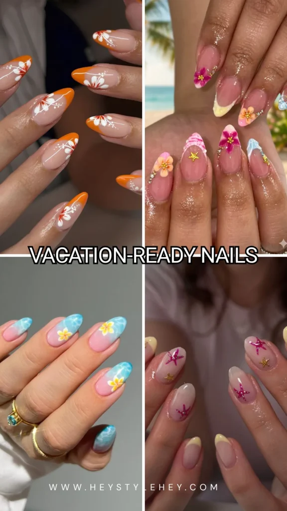 summer nail ideas - vacation ready