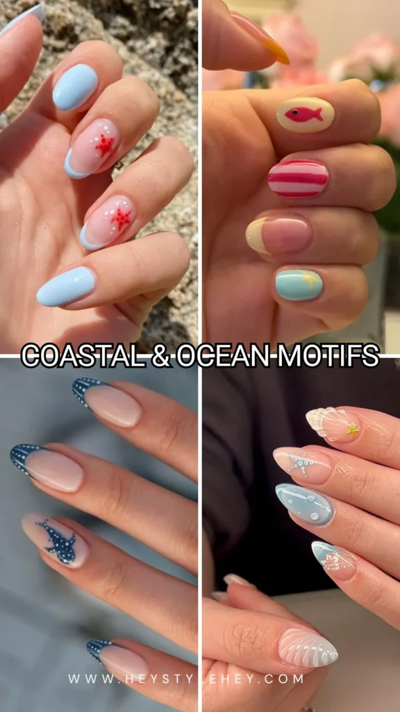 summer nail trends 2026 - coastal