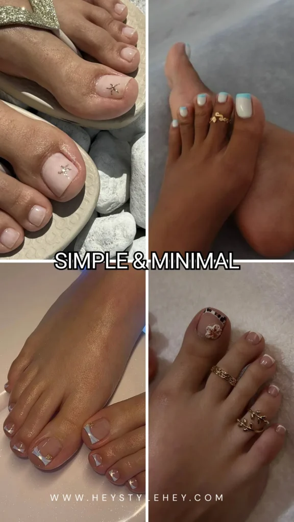 beach toe nails - simple