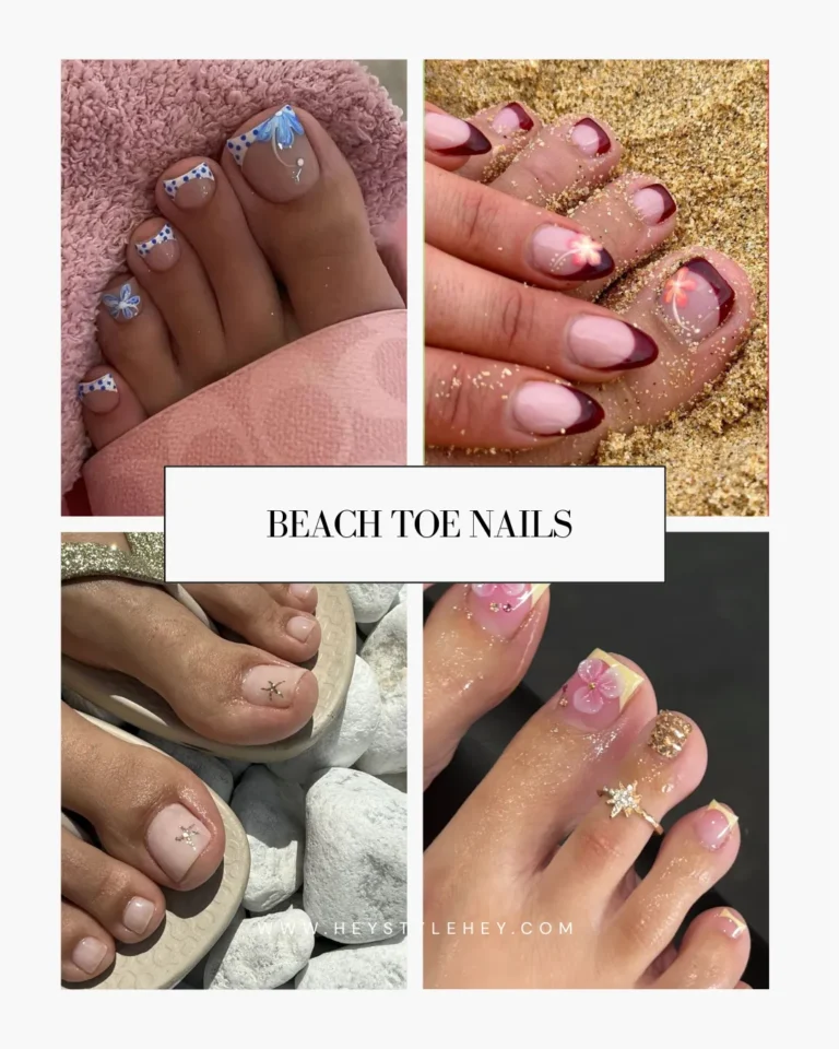 beach toe nails