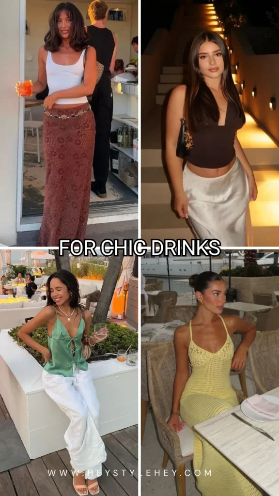 what to wear in miami - for chic drinks