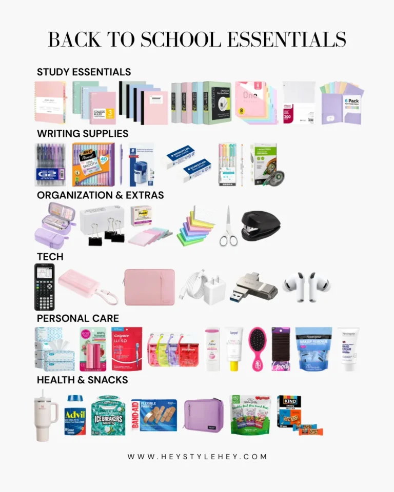back to school essentials