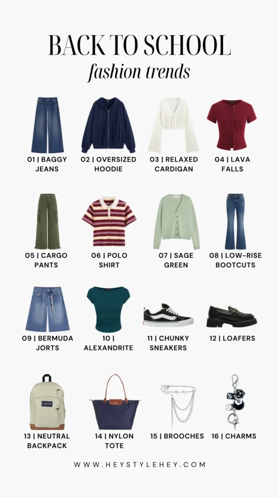 back to school fashion trends 2026