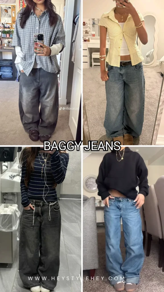 back to school fashion trends - baggy jeans