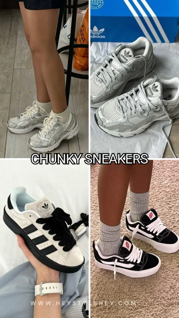 back to school fashion trends - chunky sneakers