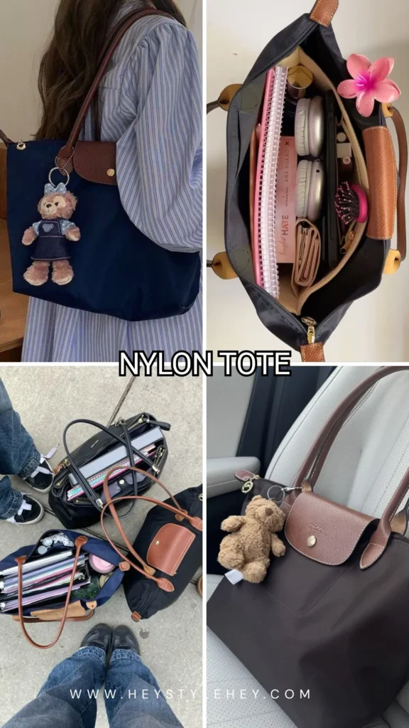 back to school fashion trends 2026 - nylon tote