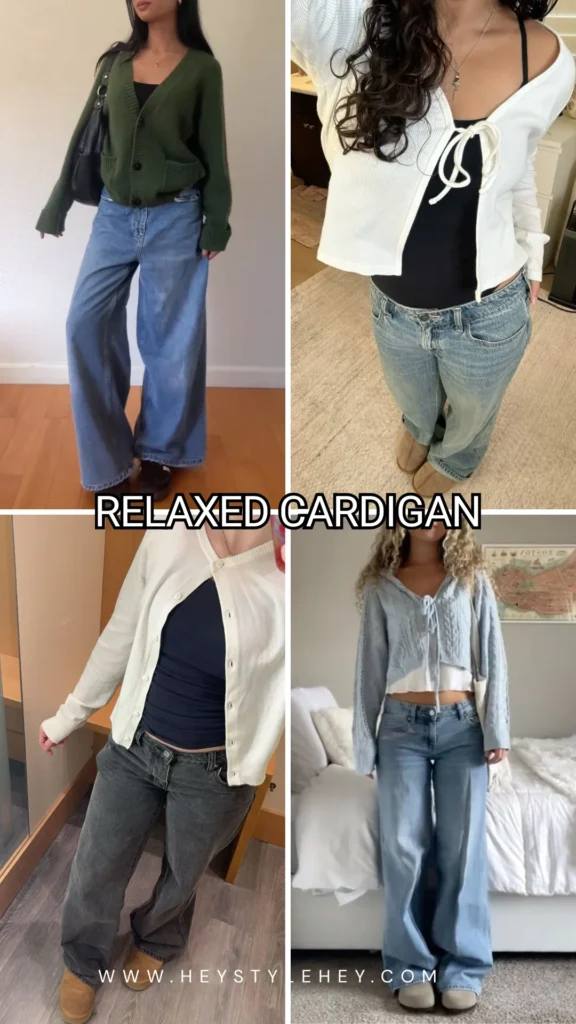 back to school fashion trends - cardigan