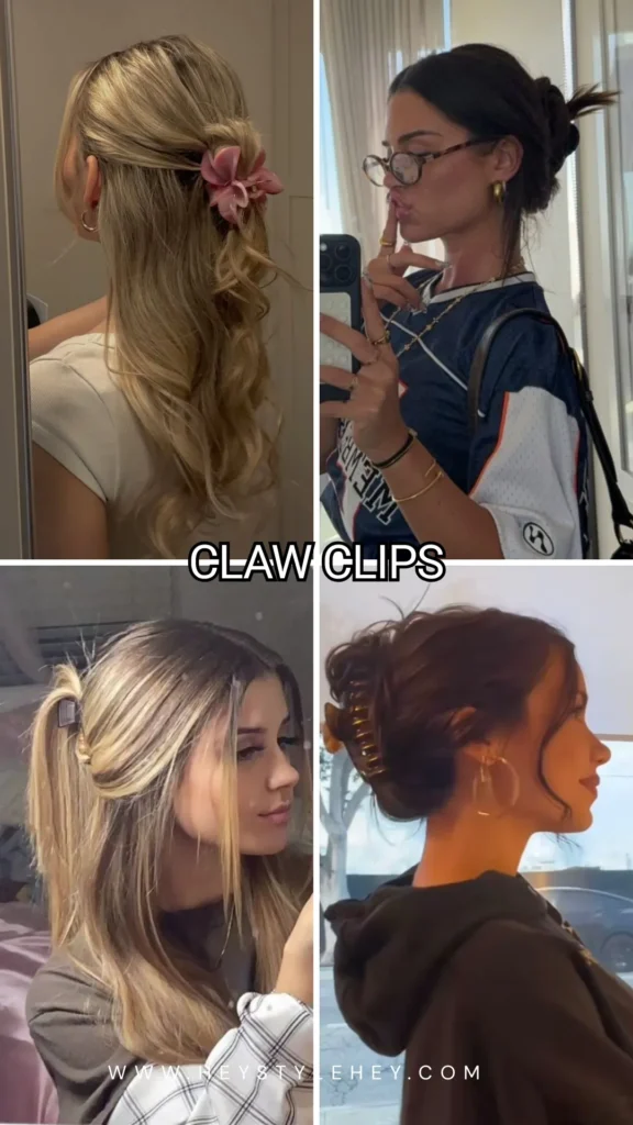 back to school hair trends 2026 - claw clips