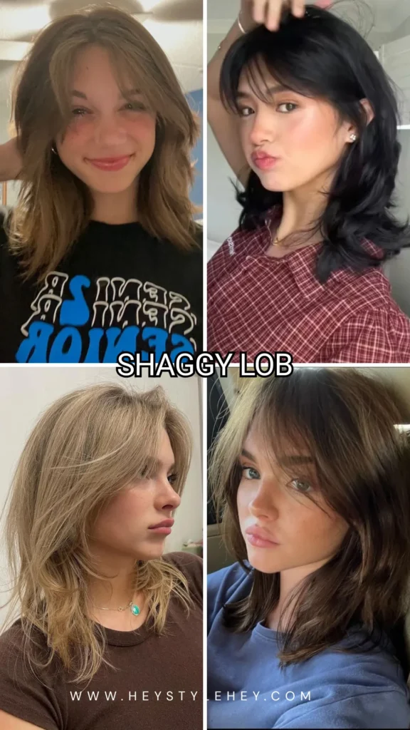 back to school hair trends 2026 - shaggy lob