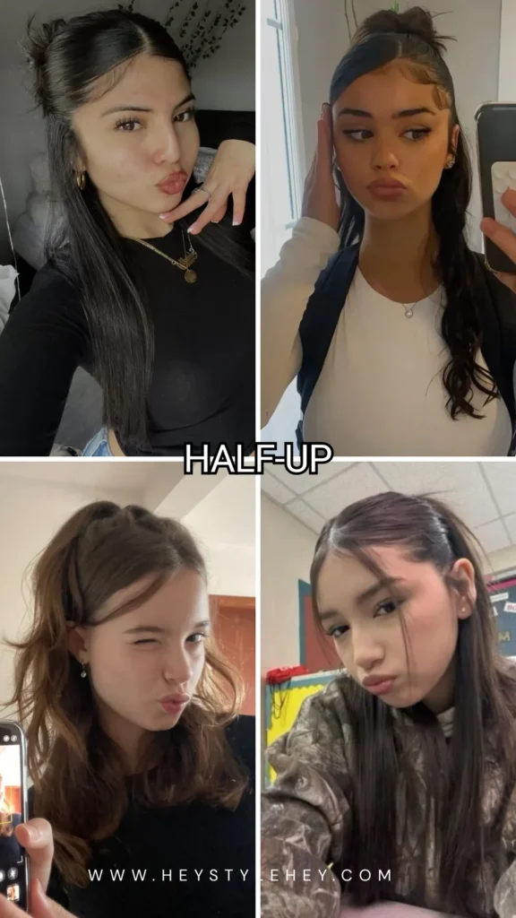 back to school hair trends 2026 - half up