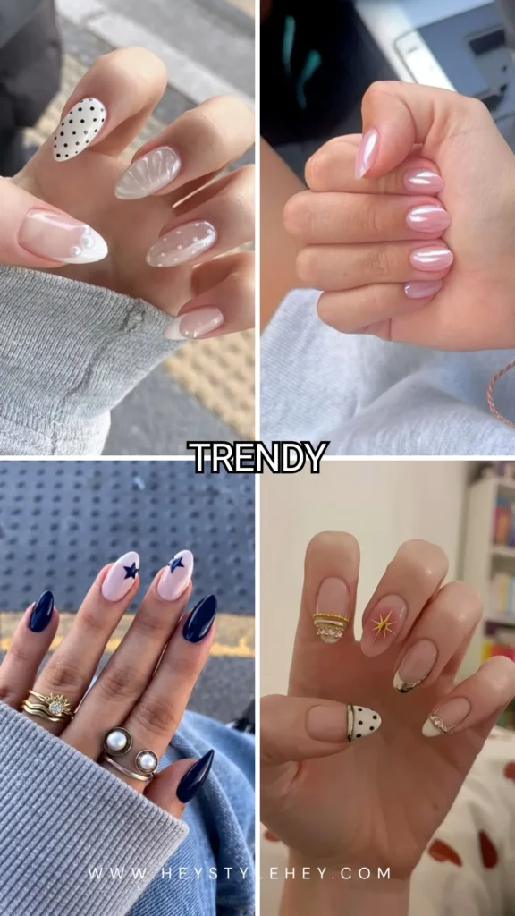back to school nails - trendy