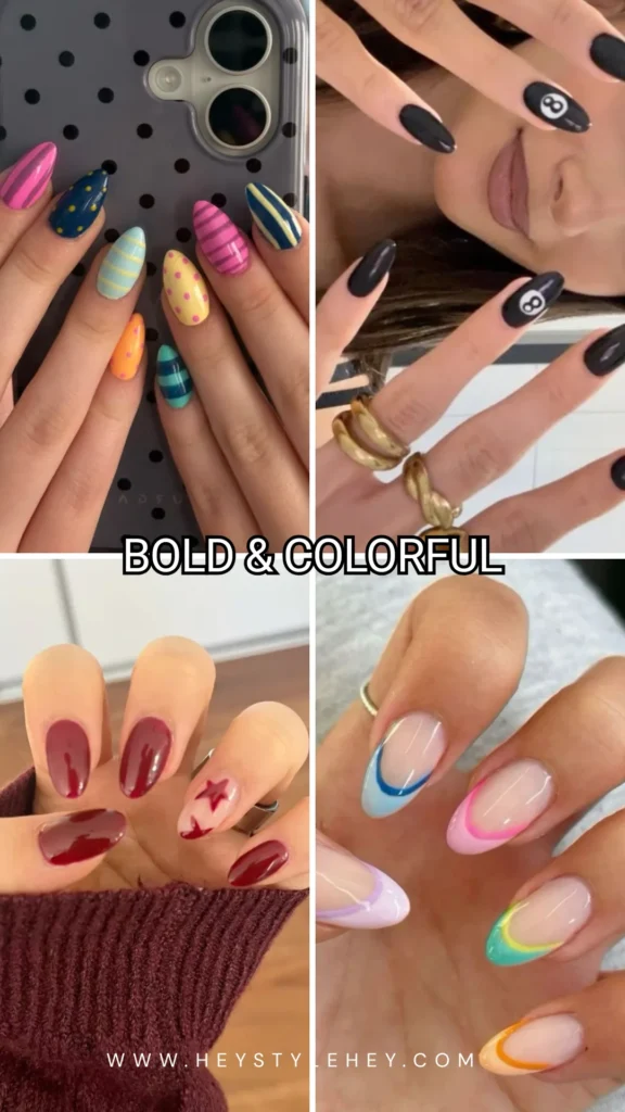 back to school nails - bold