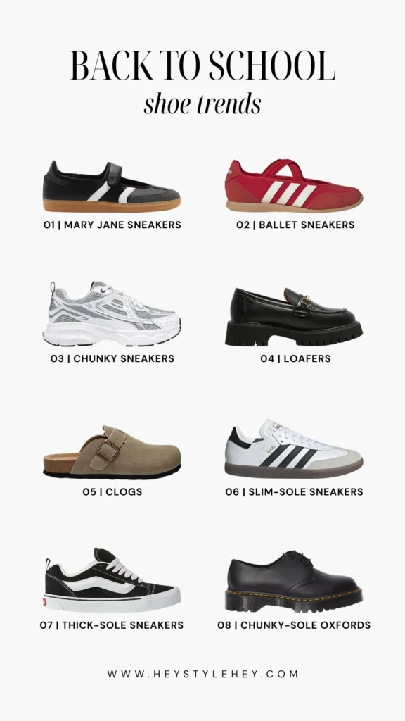 back to school shoe trends 2026