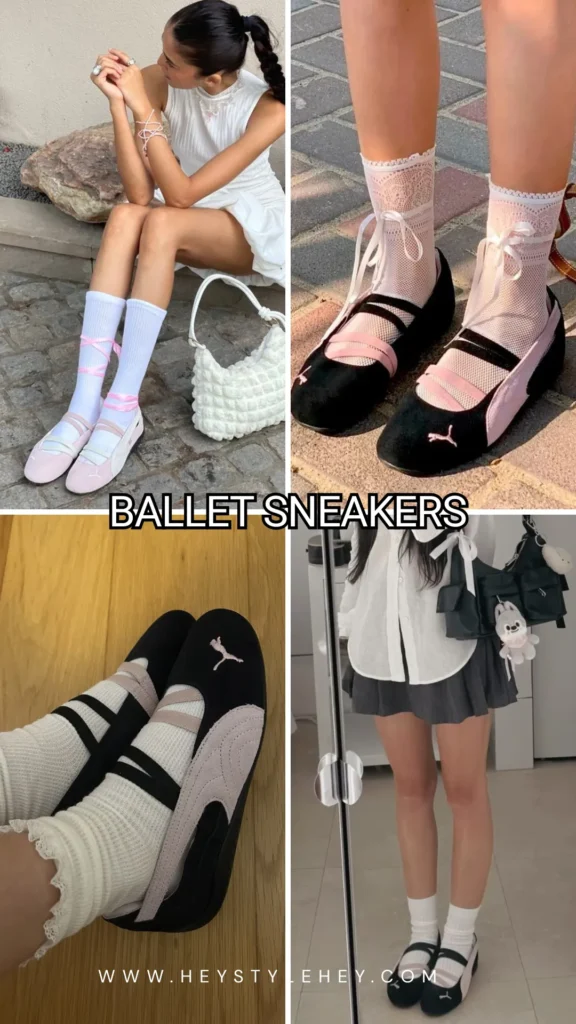 back to school shoe trends - ballet sneakers