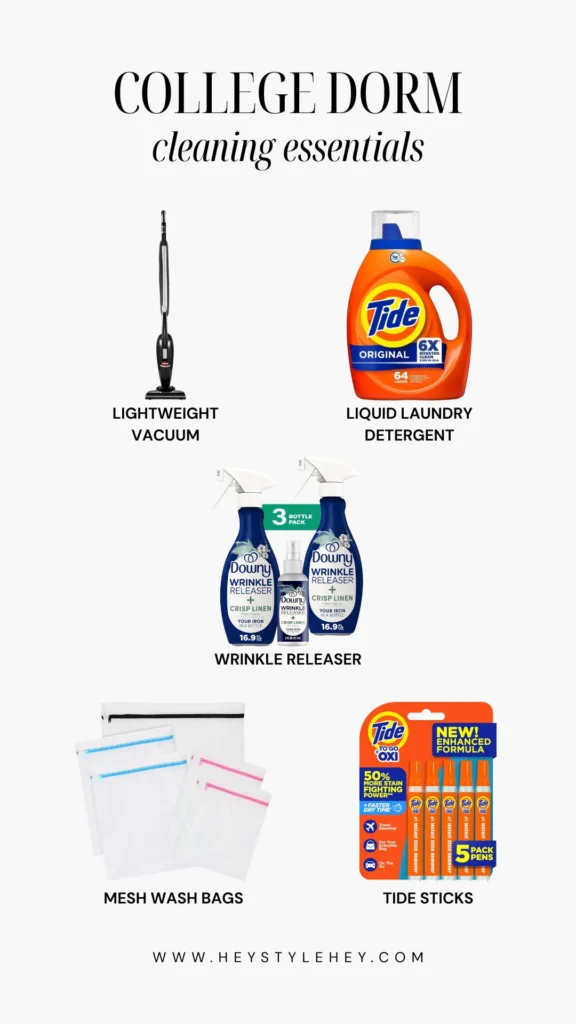 college dorm essentials - cleaning