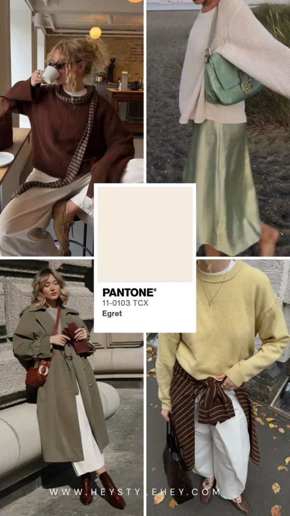 fall 2026 color trends - egret