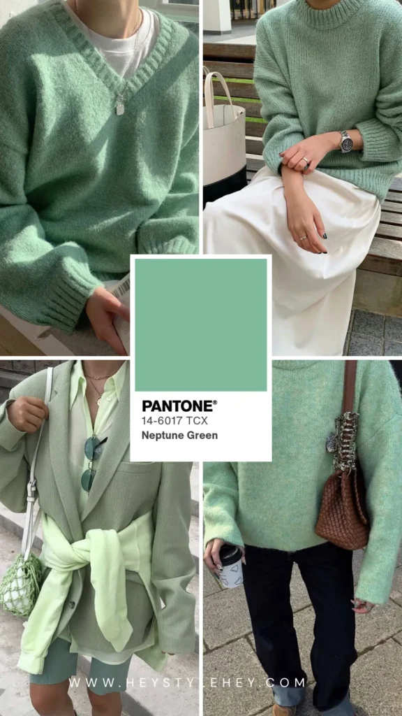 fall 2026 color trends - neptune green