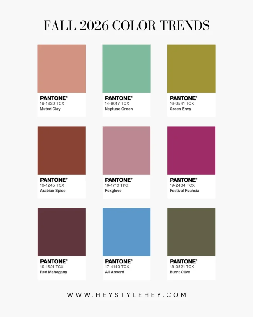 fall 2026 color trends