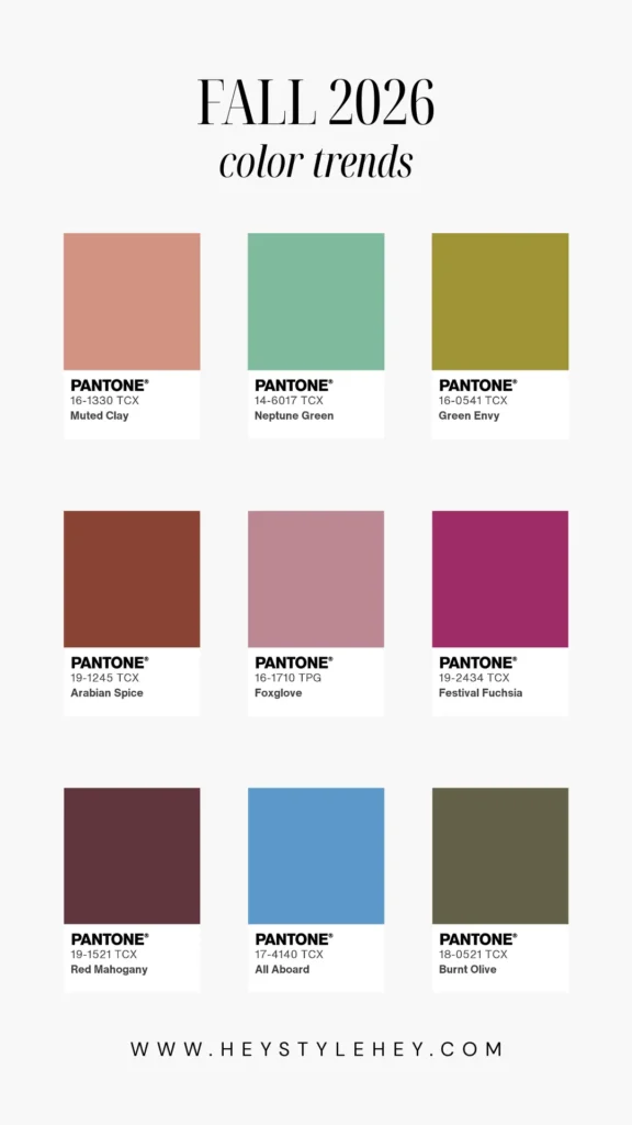 fall 2026 color trends