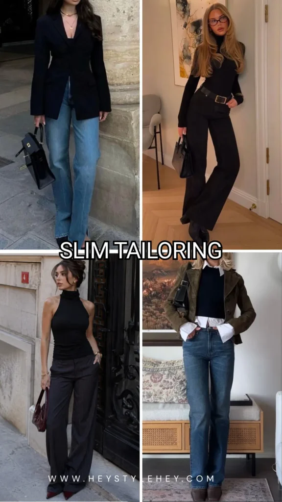 fall 2026 fashion trend - slim tailoring