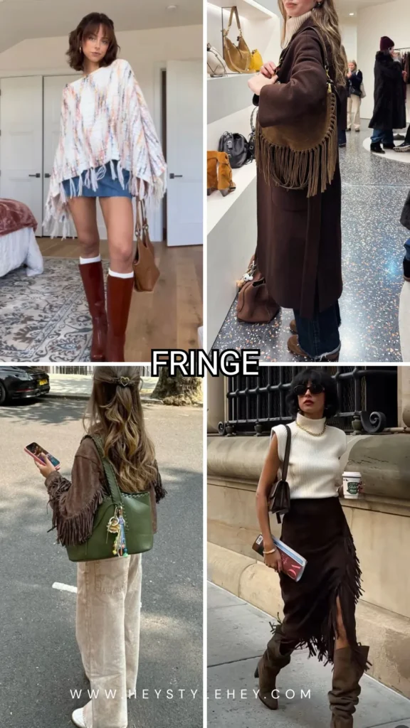 fall 2026 fashion trend - fringe