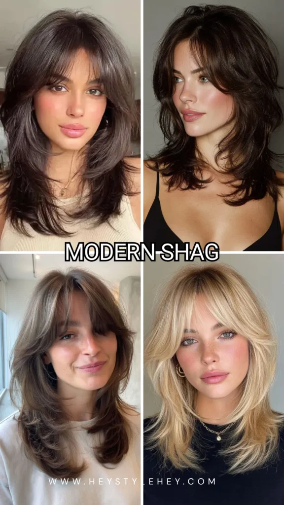 fall 2026 hair trends - modern shag