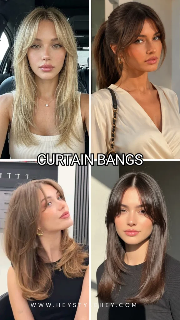fall 2026 hair trends - curtain bangs