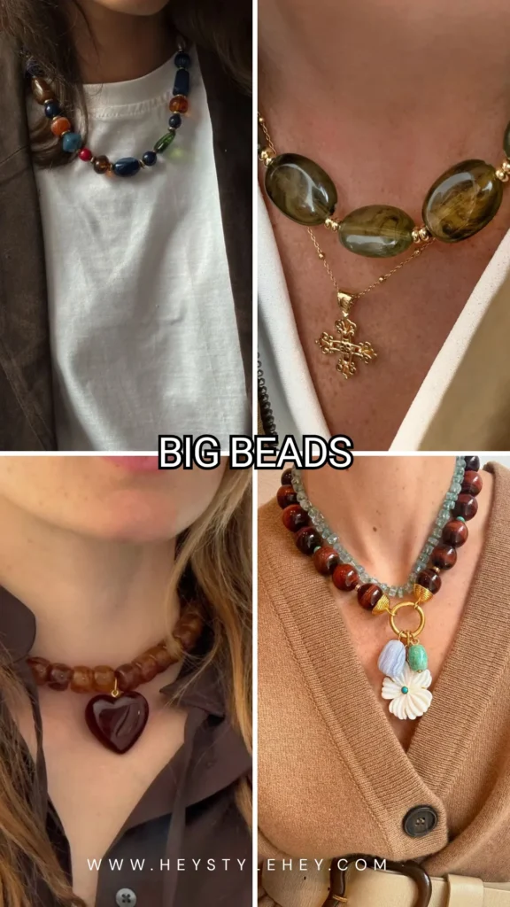 fall 2026 jewelry trends - big beads