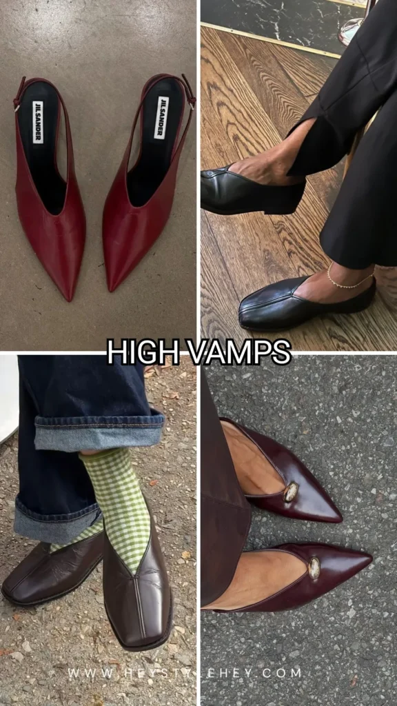 fall 2026 shoe trends - high vamps