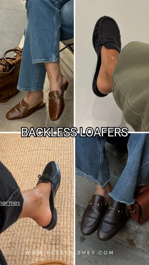 fall 2026 shoe trends - backless loafers
